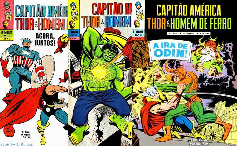 Download de Revistas  Capitão América, Thor e Homem de Ferro (A Maior 1º Série)